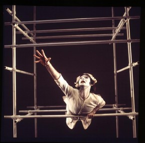 Christopher Bruce in Pierrot Lunaire, Ballet Rambert, photograph by Anthony Crickmay, about 1967