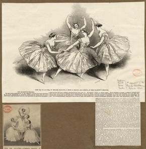 Newpaper review of Pas de Quatre performed at Her Majesty's Theatre, London, July 1845