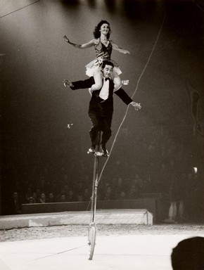 The Two Arvings, Bertram Mills' Circus, Olympia, 1951-52 season, Museum no. OL.VII.54/55.30-30A