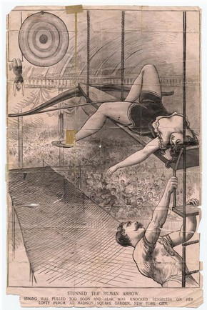 Newspaper article reporting Pansy Chinery's accident, 1890s