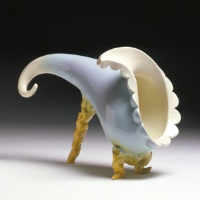 Richard Slee, 'Cornucopia', earthenware, height 234mm, width 355mm, 1983. Museum no. C.253-1983