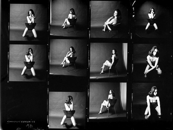 Contact sheet, Christine Keeler 1963, Lewis Morley (Australian, born 1925), Gelatin-silver print 