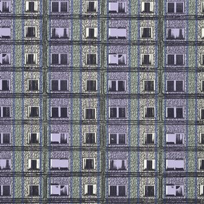 'Prefab Stripe', wallpaper (detail), Sharon Elphick, 1998. Museum no. E.261-2000