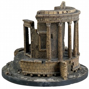 The Temple of Vesta at Tivoli, cork model, © RIBA Library Drawings Collection