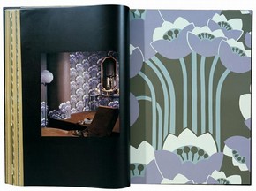 'Kelpie' wallpaper sample and photograph of room set, 1976. Museum no. E.1102-1979