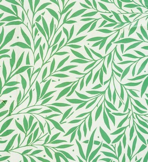 Wallpaper (detail) adapted from William Morris's Willow design for printed cotton (about 1895), about 1975. Museum no. E.180-1978
