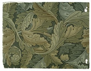 'Acanthus', wallpaper, William Morris, 1875. Museum no. E.495-1919