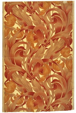 A 'sanitary' wallpaper, about 1903. Museum no. E.467-1967