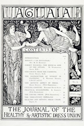Contents page from 'Aglaia', 1893, London, England, UK, 1893. Museum no. NAL PP 4 N