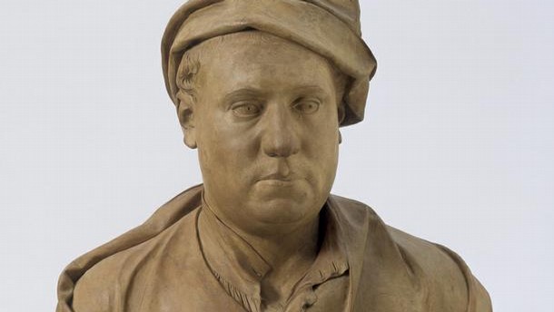 Bust of Jonathan Tyers by Louis François Roubiliac (1702/5 - 1762), about 1740. Museum no. A.94-1927