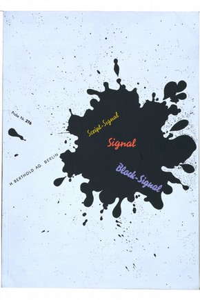 'Signal', printers' typeface booklet by Herbert Bayer, Germany, 1929. Museum no. NAL SZ.0071