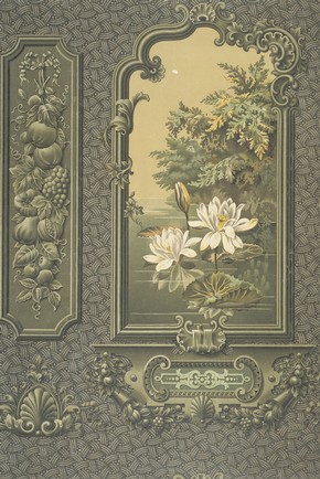 Sanitary wallpaper, 1895. Museum no. E.1943-1952