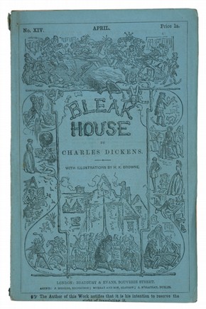 Charles Dickens, 'Bleak House', London, Bradbury Evans, 1853. Pressmark: Forster 48.A.4