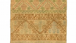 Band Sampler, 1633. Museum no. T.194-1927. Given by Muriel Gardiner
