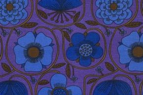 'Prince of Quince', furnishing fabric, Juliet Glyn-Smith, 1965. Museum no. CIRC.71-1967