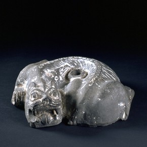Crouching tiger, China, 2nd - 3rd century. Museum no. FE.153-1975