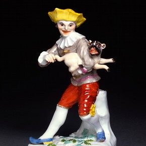 Harlequin with a Hurdy-Gurdy 