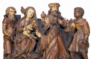 The Adoration of the Magi, Austria (Tyrol), about 1515–20. Museum no. 1307-1872 Room 25