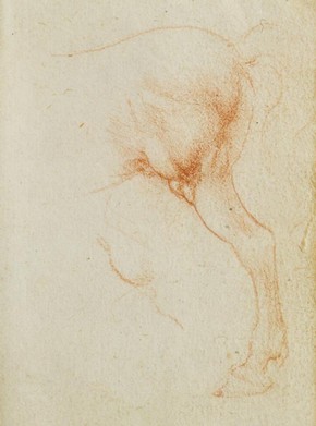 Leonardo da Vinci, Forster Codex, Volume III, 25r, 1490-93. Museum no. F.141 Volume III R25