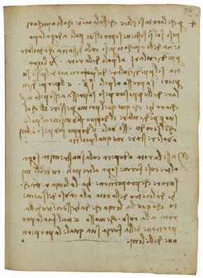 Leonardo da Vinci, Forster Codex, Volume II-2, 94r, Late 15th - early 16th Century. Museum no. F.141 Volume II-2 R94r (Forster)