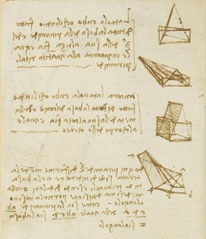 Leonardo da Vinci, Forster Codex, Volume I, 16v, 1505. Museum no. F.141 Volume I V16 (Forster)