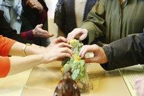 Gallery talk for visitors with visual impairment