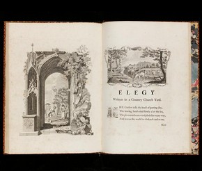 'Elegy Written in a Country Churchyard' by Thomas Gray, illustrations by Richard Bentley, London, England, UK, 1751. Museum no. NAL DYCE L Fol.4220