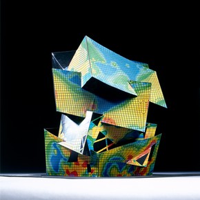 Structural analysis model for the Spiral. Designed by Daniel Libeskind in collaboration with Cecil Balmond, Britain, 1997. Museum no. V&A Archive A0135(4)