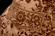 Detail of pocket on a man’s waistcoat, Britain, about 1750s. Museum no. T.197-1975