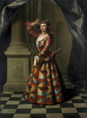 Hester Booth (1680-1773) as a Harlequin Woman, John Ellys, Museum no. S.668-1989
