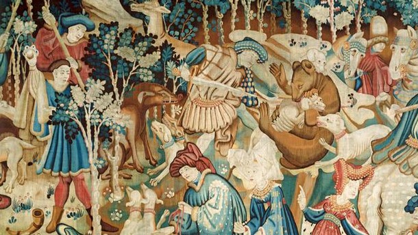 The Devonshire Hunting Tapestry, Southern Netherlands, 1430-40. Museum no. T.204-1957