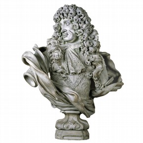Marble portrait bust of Charles II by Honoré Pelle, probaby Genoa, Italy, 1684. Museum no. 239-1881