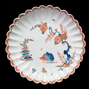 Plate with partridge design, Bow porcelain factory, London, about 1755. Museum no. C.1005-1924