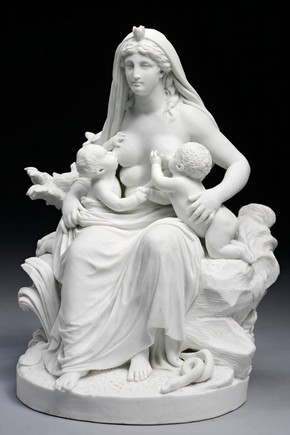 Biscuit Group 'La Nature', Louis-Simon Boizot, 1794. Museum no. C.361-2009. Purchased with support from The Friends of the V&A