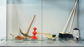 'Brooms, Pickaxe, Red Hammer, Shovel, Rake, Dust', Richard Slee, 2009. Courtesy the artist, © V&A Images (click image for larger version)