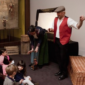 Little Lights Theatre Company performing 'Puppet on a String' in the V&A Theatre & Performance Galleries, 2010