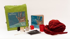 Contents of the V&A Time Traveller Backpack