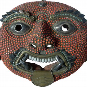 Dance Mask depicting Bhairava, 19th century. Museum no. IS.28-2009