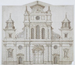 Inigo Jones, Design for the elevation for the west front of St Paul's, © RIBA Library Drawings Collection