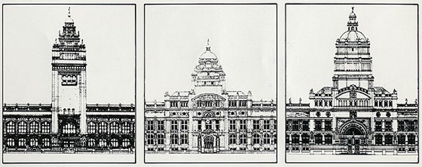 Aston Webb's changing designs for the southern façade of the V&A. 