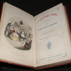 A Christmas carol: in prose: being a ghost story of Christmas, Charles Dickens, illustrator John Leech, engraver W.J. Linton, published by Chapman & Hall, London, 1843
