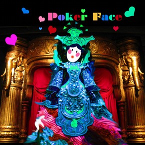 'Poker Face', CD cover design made during V&A digital event.