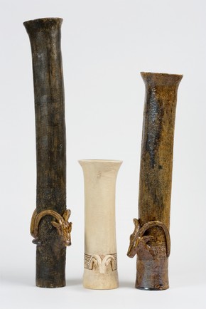 Antelope Capital Vases made by Avantika Katoria during her Tuesday Workshop class at Harrow College