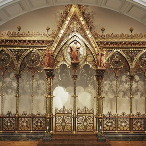 Choir screen, known as the 'Hereford Screen', George Gilbert Scott and Francis Skidmore, Coventry, 1862. Museum no. M.251:1 to 316-1984