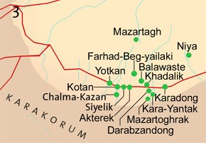 The Silk Road finds - Map 3