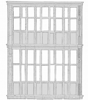 Elevation of Sir Paul Pindar's house, CgMs Consulting, 2006