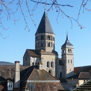 The only surviving part of the great church built at Cluny, France, constructed from about 1088. It was originally part of the transept. Photograph by Marianne Serra.