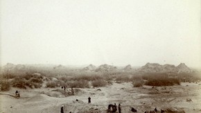 Digging at Farhad-beg-yailaki, Sir Marc Aurel Stein, 1906-1908. Photo 392/26(621), © The British Library Board
