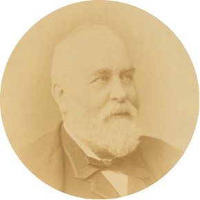 Portrait photograph of Sir Francis Phillip Cunliffe-Owen, by W & D Downe, 1872-9. Museum no. E.208-2005