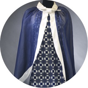 Mini dress and cape, Pierre Cardin, 1967. Museum no. T.324 A-1978